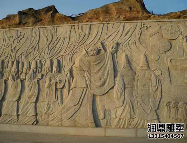 古代文化石材浮雕墙(图2)