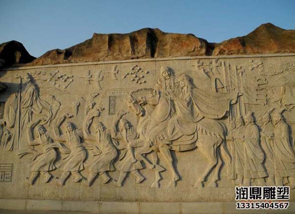 古代文化石材浮雕墙(图3)