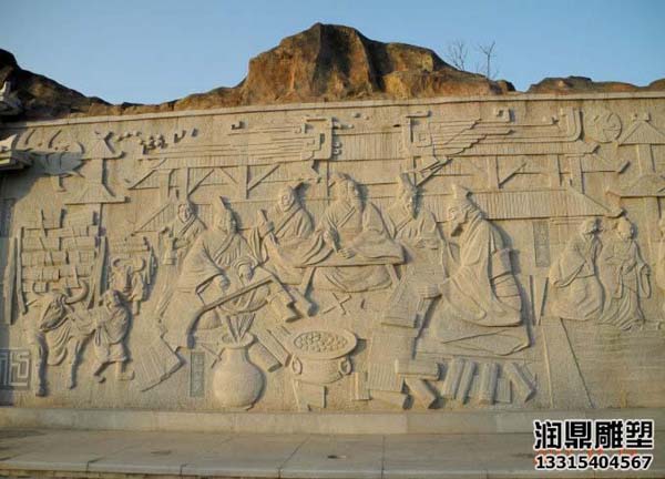 古代文化石材浮雕墙(图4)