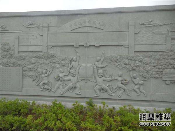 广场石材浮雕文化墙(图3)